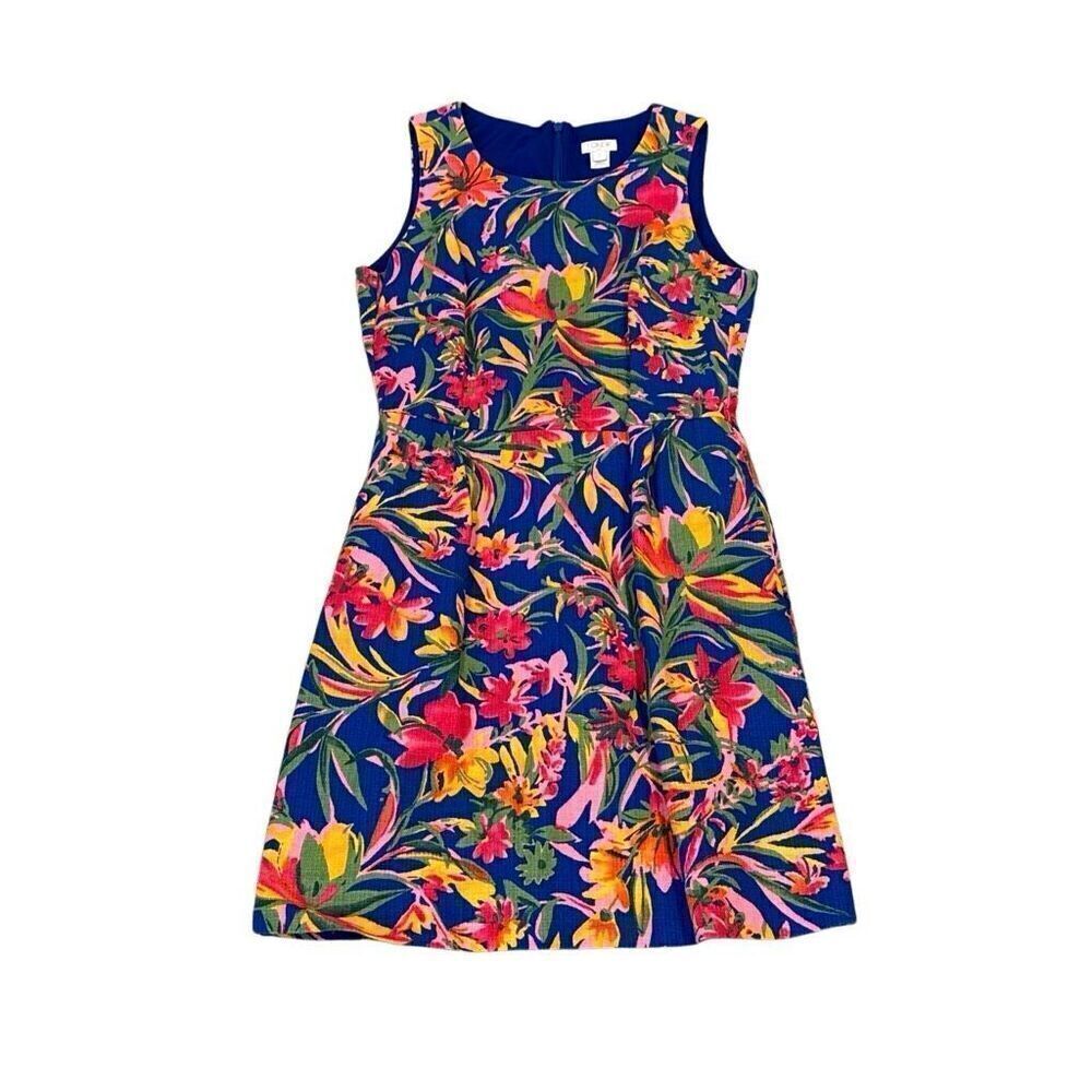 J Crew Tropical Floral Dress size 2